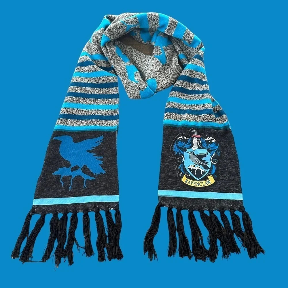 Harry Potter Movie Unisex Adult Ravenclaw House Double Side Scarf Wizarding Blue